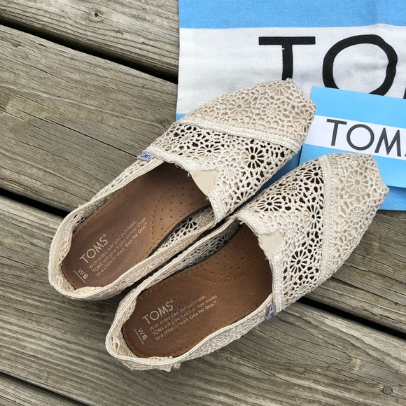 Toms Shoes - Toms Natural Crochet Espadrilles